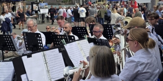 Solo cornet section John, Rob, Joe, Christian
Backrow cornets: Guest, Inigo, Lorraine and Gethin