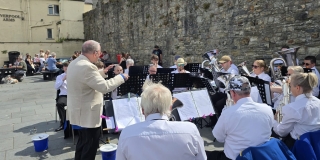 Mike conducting Llandudno town band