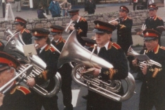 1980s Marching along Mostyn Street