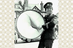 Broken big bass drum 1982