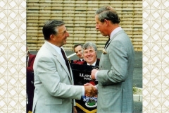 Opening of St David's Hospice George Brookes with HRH Prince Charles 1999